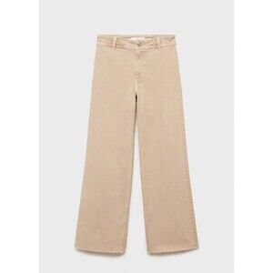 MANGO - Catherin culotte high-rise jeans sand - 6 - Woman
